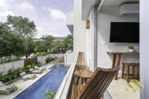NHOA 205A Lux 2BR Condo Pool View in Aldea Zama